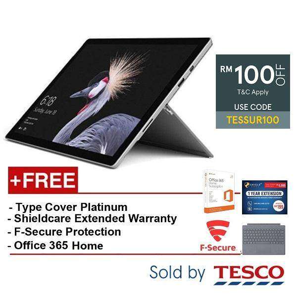 Microsoft Surface Pro (FJZ-00012) i5 / 8GB / 256GB + Type Cover Signature Platinum + Extended Warranty + F-Secure + Office 365Home Malaysia