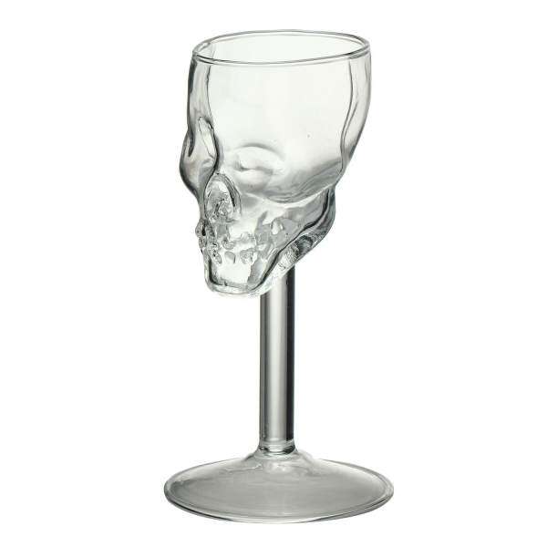 tongzhi Mini Fancy Skull Transparent Glass Cup Wine Goblets - intl