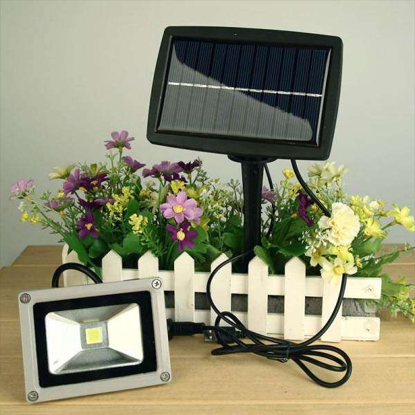 BOOM 10W Solar Power LED Flood Night Lights Spotlight Waterproof Outdoor Lamp Bright - intl
