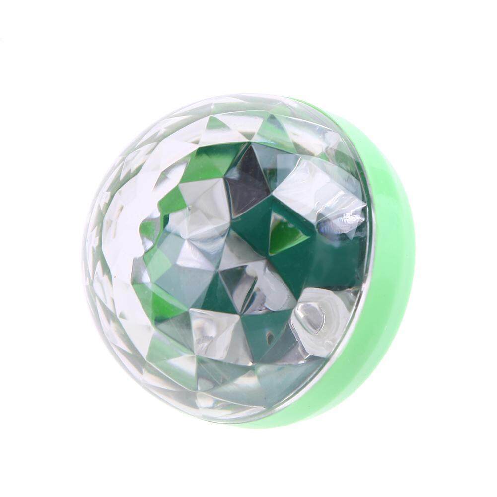 Newlifestyle Mini Rotating Magic Ball USB LED Stage Light Car DJ Party Projector Lamp - intl(Green)
