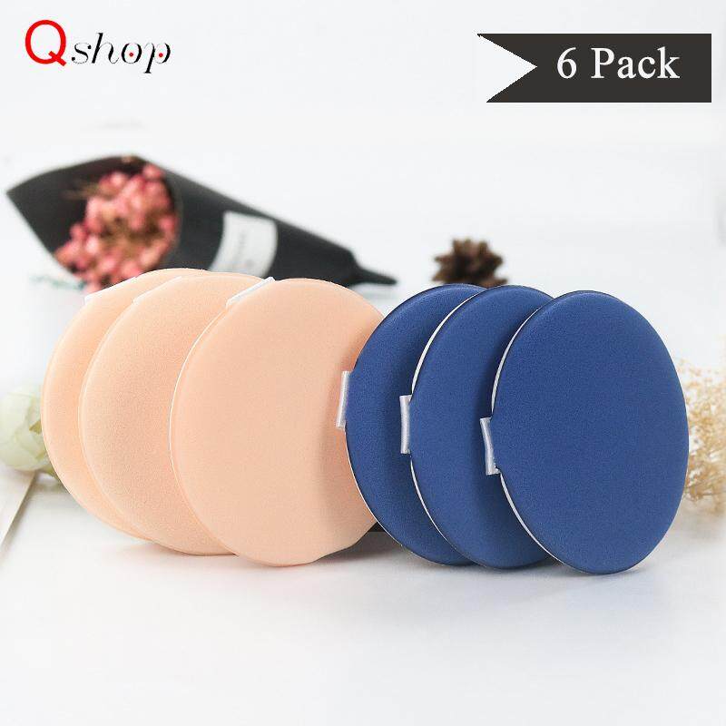 Q - Shop 6 ชิ้น/เซ็ตพายเบาะลมฟองน้ำแต่งหน้าพัฟแป้งสำหรับผงแป้งขนาดกะทัดรัด, ครีมหรือการใช้ประโยชน์ของเหลว Flawless บรรจุภัณฑ์ Q - Shop 6 ชิ้น/เซ็ตพายเบาะลมฟองน้ำแต่งหน้าพัฟแป้งสำหรับผงแป้งขนาดกะทัดรัด, ครีมหรือการใช้ประโยชน์ของเหลว Flawless บรรจุภัณฑ์