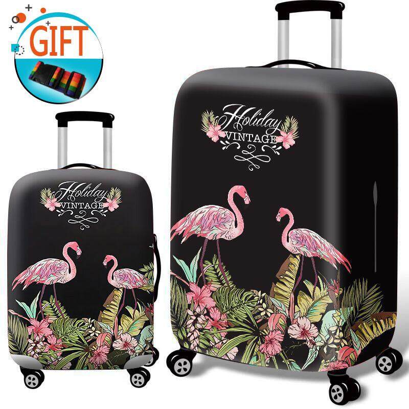 JOHNN Flamingo กล่องกระเป๋าเดินทางป้องกันฝาครอบหนาป้องกันฝุ่นกล่องลูกอมพลาสติกกระเป๋าโน้ตบุ๊คอุปกรณ์คลุมกระเป๋าเดินทาง