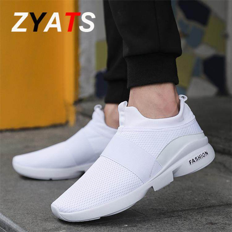 ZYATS แนวโน้มผู้ชายคลาสสิกของรองเท้า Slip-Ons Running Shoes เทรนด์แฟชั่นเพื่อช่วยรองเท้าลำลองขนาดเล็กขนาดใหญ่ 38-46