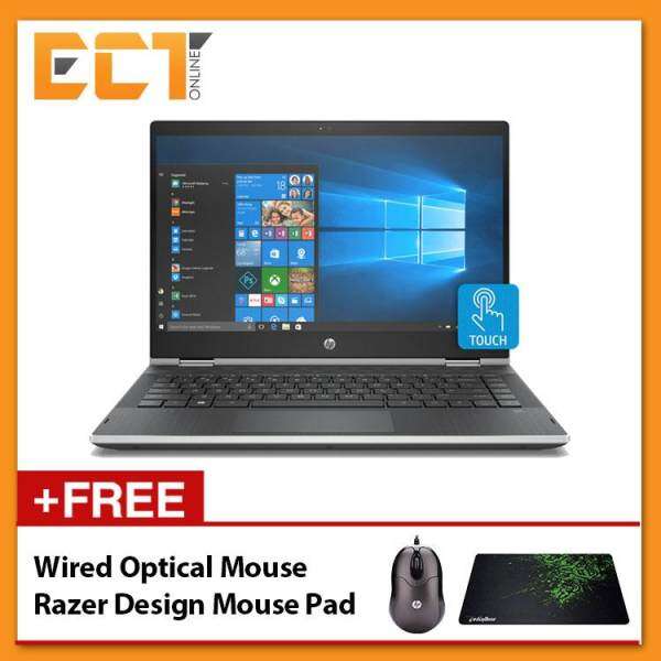 HP Pavilion X360 14-CD0021TX Laptop (i3-8130U 4.00GHz,500GB,4GB,NV MX130-2GB,14 HD Touch,W10) - Silver Malaysia