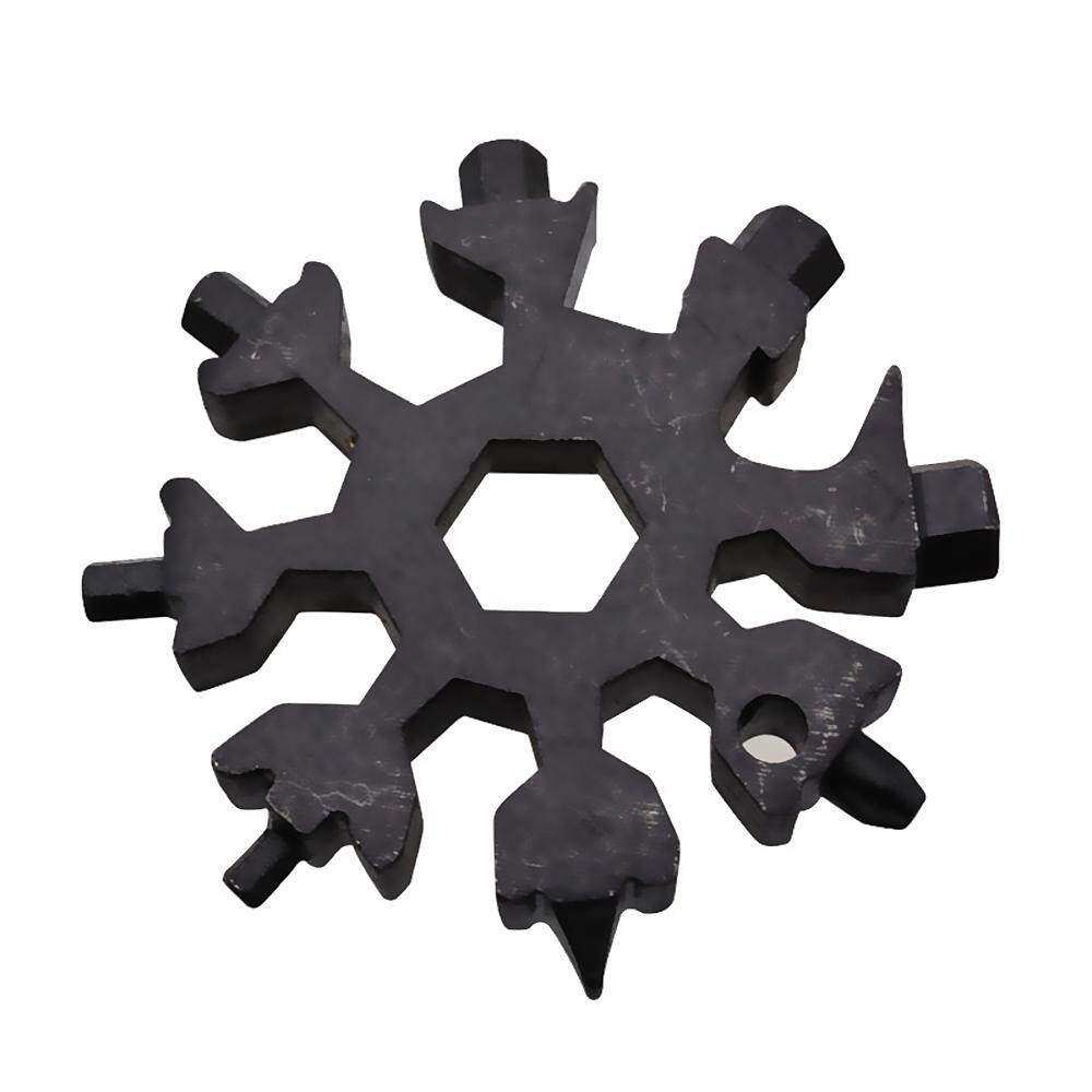 Whyus - ไขควงรูปเกล็ดหิมะประแจแบบพกพาสำหรับกลางแจ้ง 18 in 1 Multi - TOOL Whyus - ไขควงรูปเกล็ดหิมะประแจแบบพกพาสำหรับกลางแจ้ง 18 in 1 Multi - TOOL