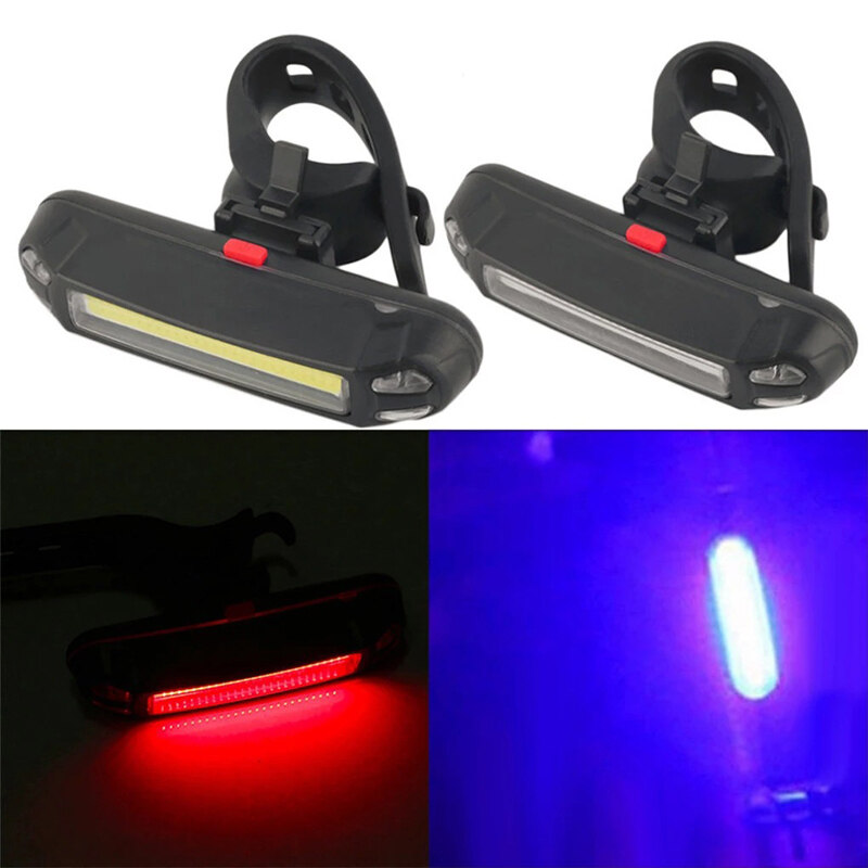 2021 NEW 5 LED USB Rechargeable Bike Tail Light Bicycle Safety Cycling