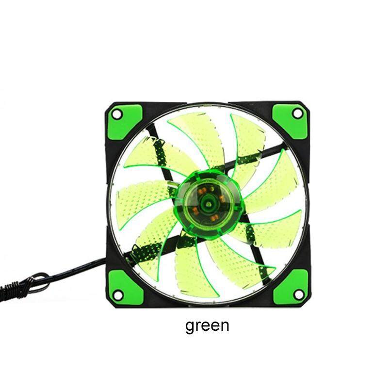 รุ่นอัพเกรด 120 มม.15 LED พัดลมทำความเย็น Dual โหมดอินเทอร์เฟซ 3pin และ 4Pin สำหรับแชสซีคอมพิวเตอร์พัดลมระบายความร้อน CPU