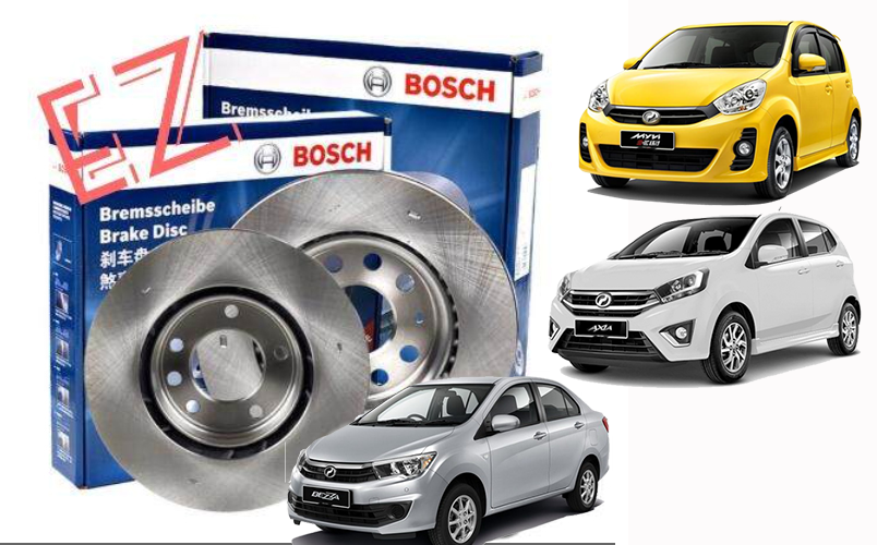 Bosch Front Disc Rotor Set Perodua Myvi Lagi Best Axia Bezza Lazada