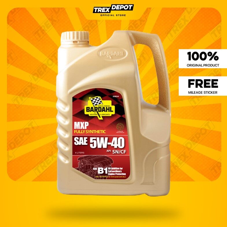 Bardahl MXP Fully Synthetic Engine Oil 5W40 4L Lazada