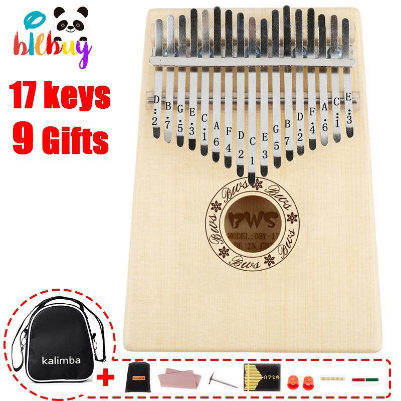 Kalimba 17 Phím Vân Sam Gỗ Di Động Mới Bắt Đầu Chuyên Nghiệp Ngón Tay Cái Đàn Piano Bông Quà Tặng Túi (9 Quà tặng)