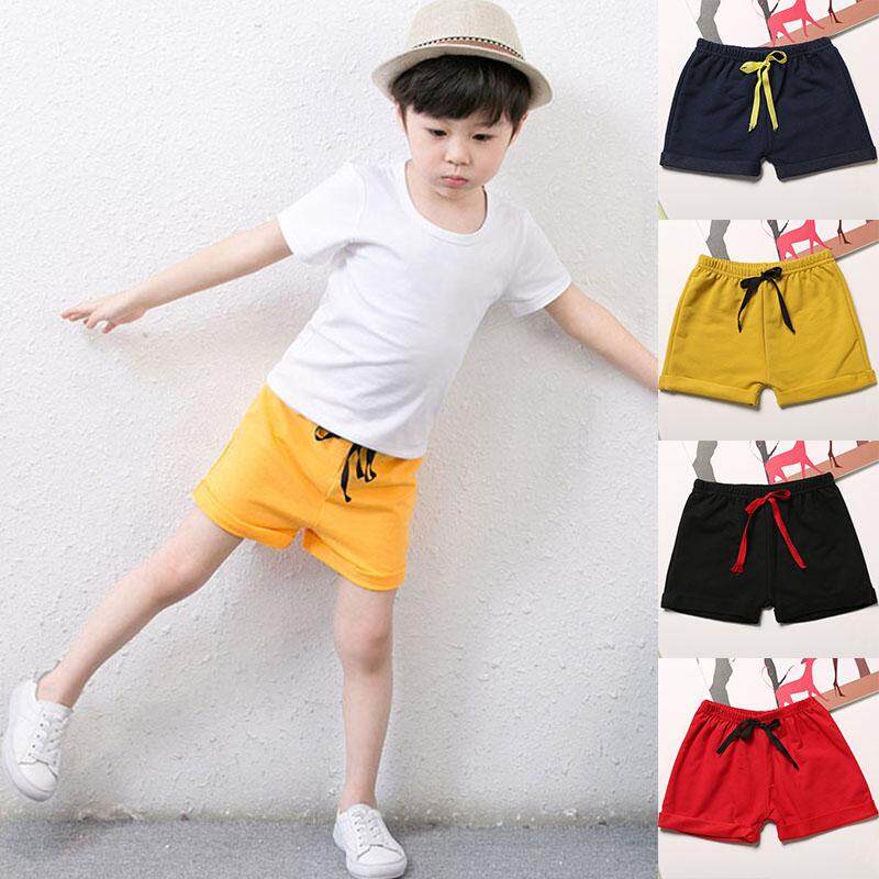 Unisex เด็กกางเกงขาสั้นกางเกงขาสั้นกีฬาสบายๆกางเกงขาสั้นผ้าฝ้าย Unisex เด็กกางเกงขาสั้นกางเกงขาสั้นกีฬาสบายๆกางเกงขาสั้นผ้าฝ้าย