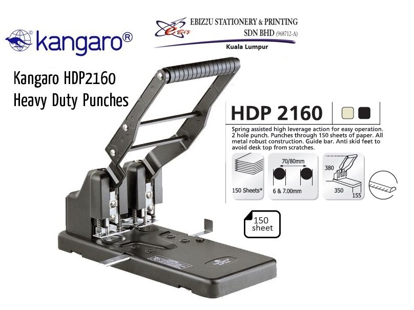 Kangaro Hdp Heavy Duty Puncher Sheets Hdp Penumbuk