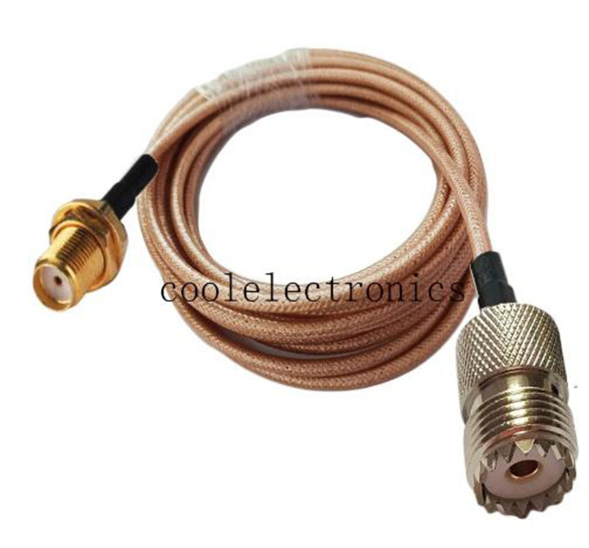 Sma Female To Uhf So Female Connector Rg Double Shielded Copper