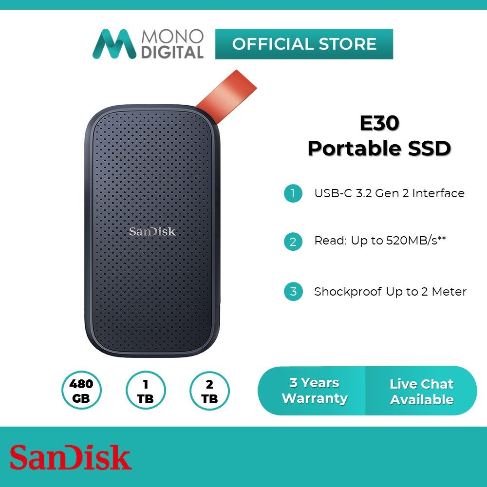 Sandisk Extreme E E Portable Ssd Gb Gb Gb Tb Tb