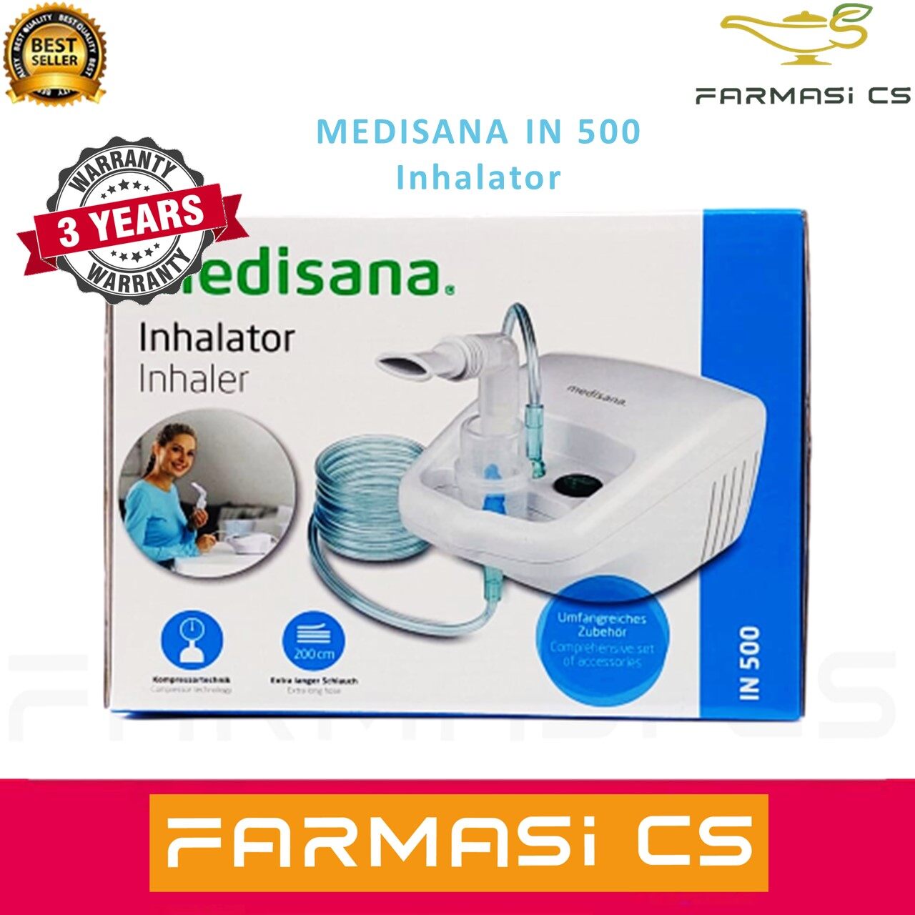 Medisana IN500 Inhalator Nebulizer 3 YEARS WARRANTY Lazada