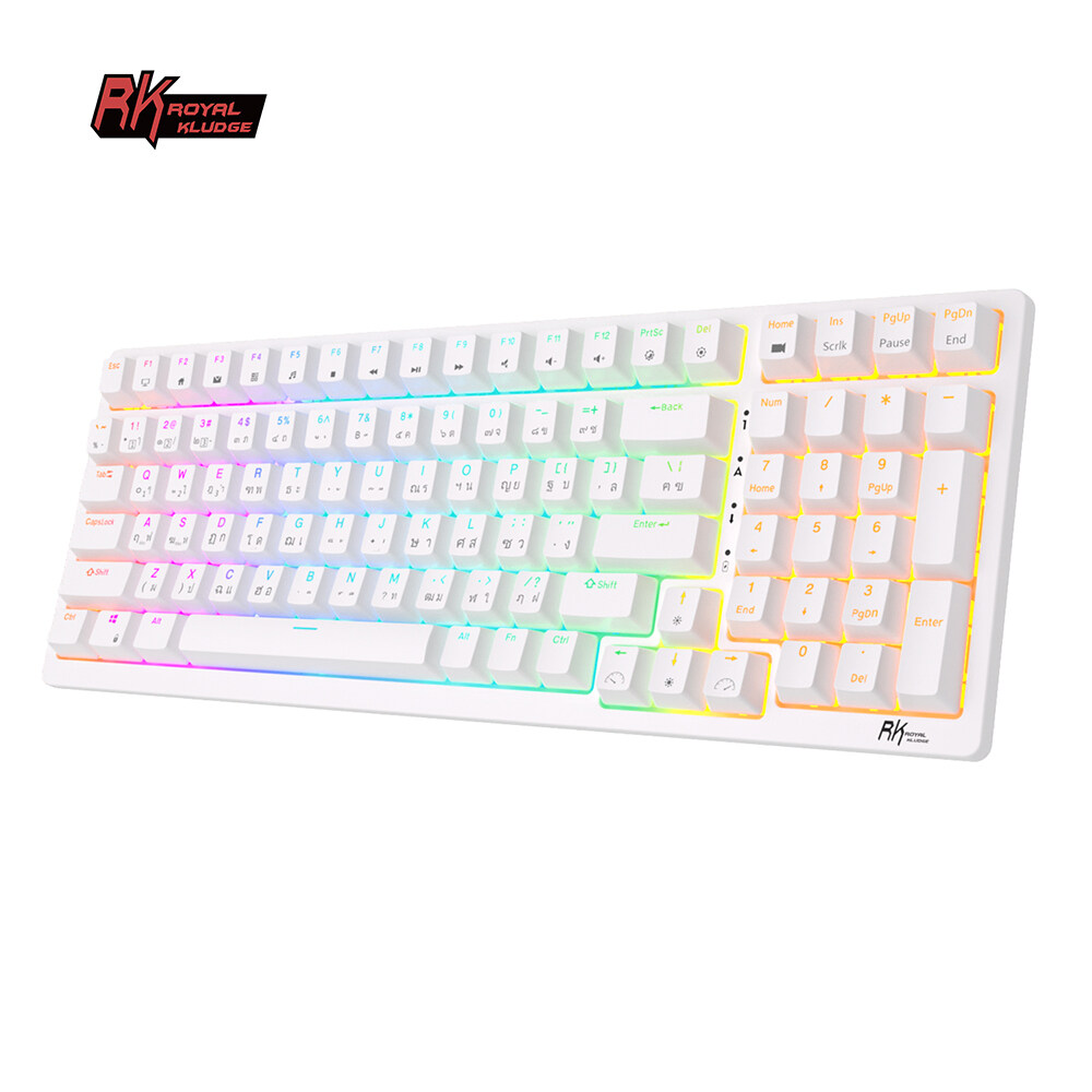 Royal Kludge Rk Hot Swappable Wireless Mechanical Keyboard With