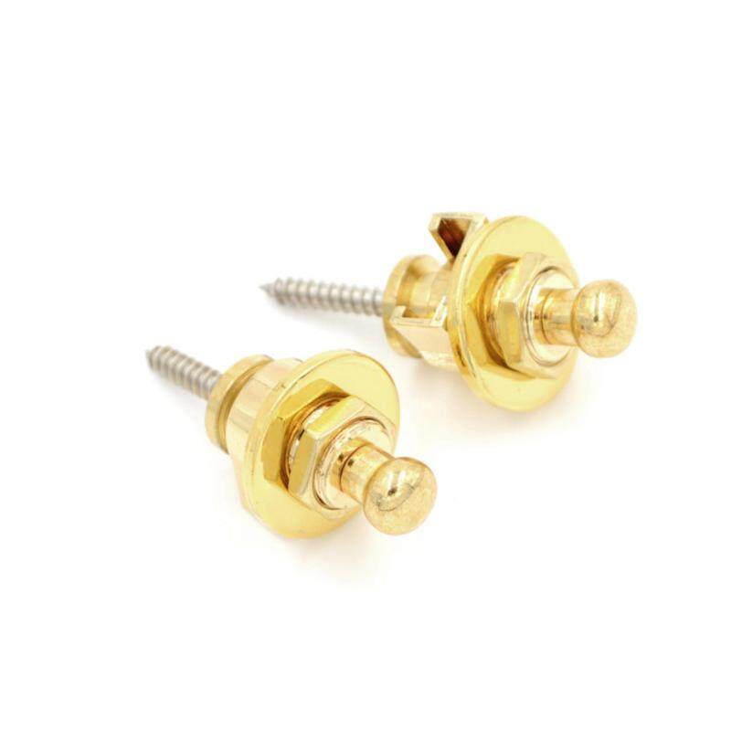 2pcs Electric Acoustic Guitar Bass Strap Locks Button Musical Instrument Parts Gold Malaysia