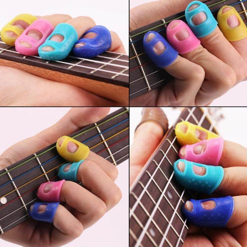 4PCS Guitar Fingertip Protectors Finger Guards For Ukulele Guitar Accessories L Malaysia