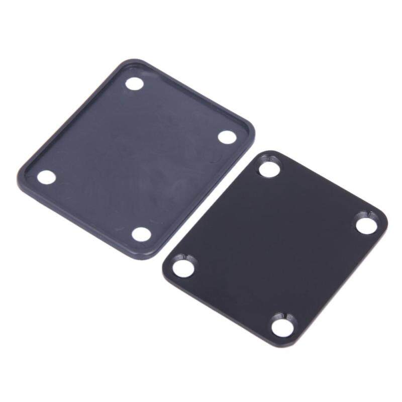 Chrome Guitar Neck Plate With One Rubbermat Stratocaster Telecaster TS Malaysia