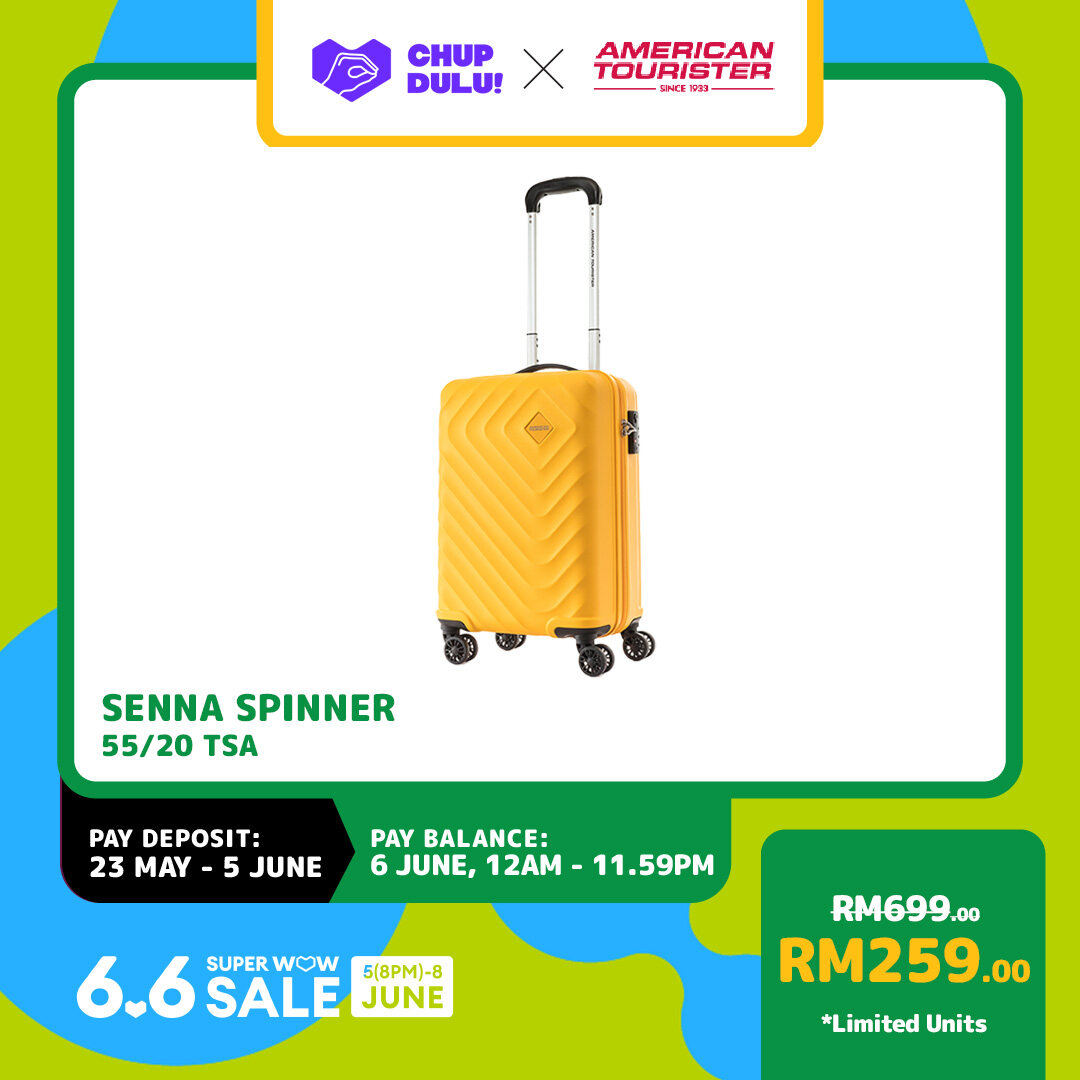 6 6 Chup Dulu American Tourister SENNA SPINNER 55 20 TSA Lazada