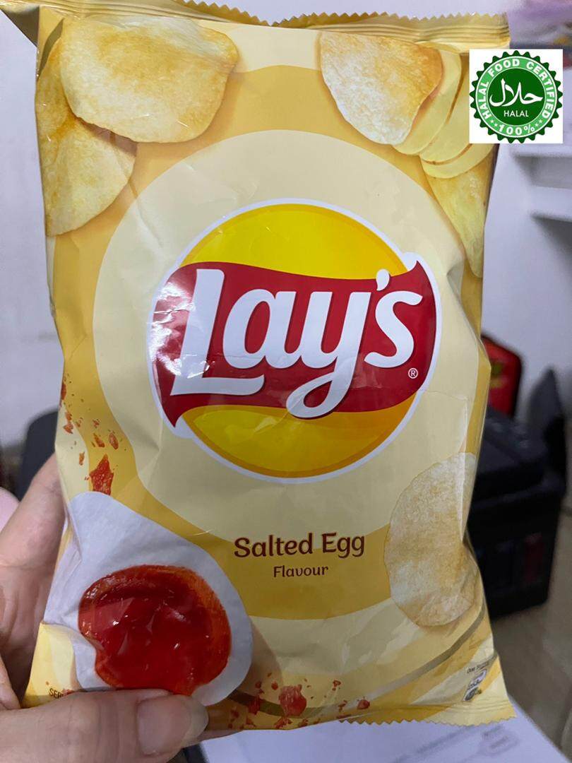 Lay S Potato Chips Salted Egg 46g Thailand Snack Lazada