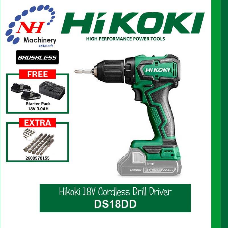 Hikoki Ds Dd V Cordless Drill Driver Lazada