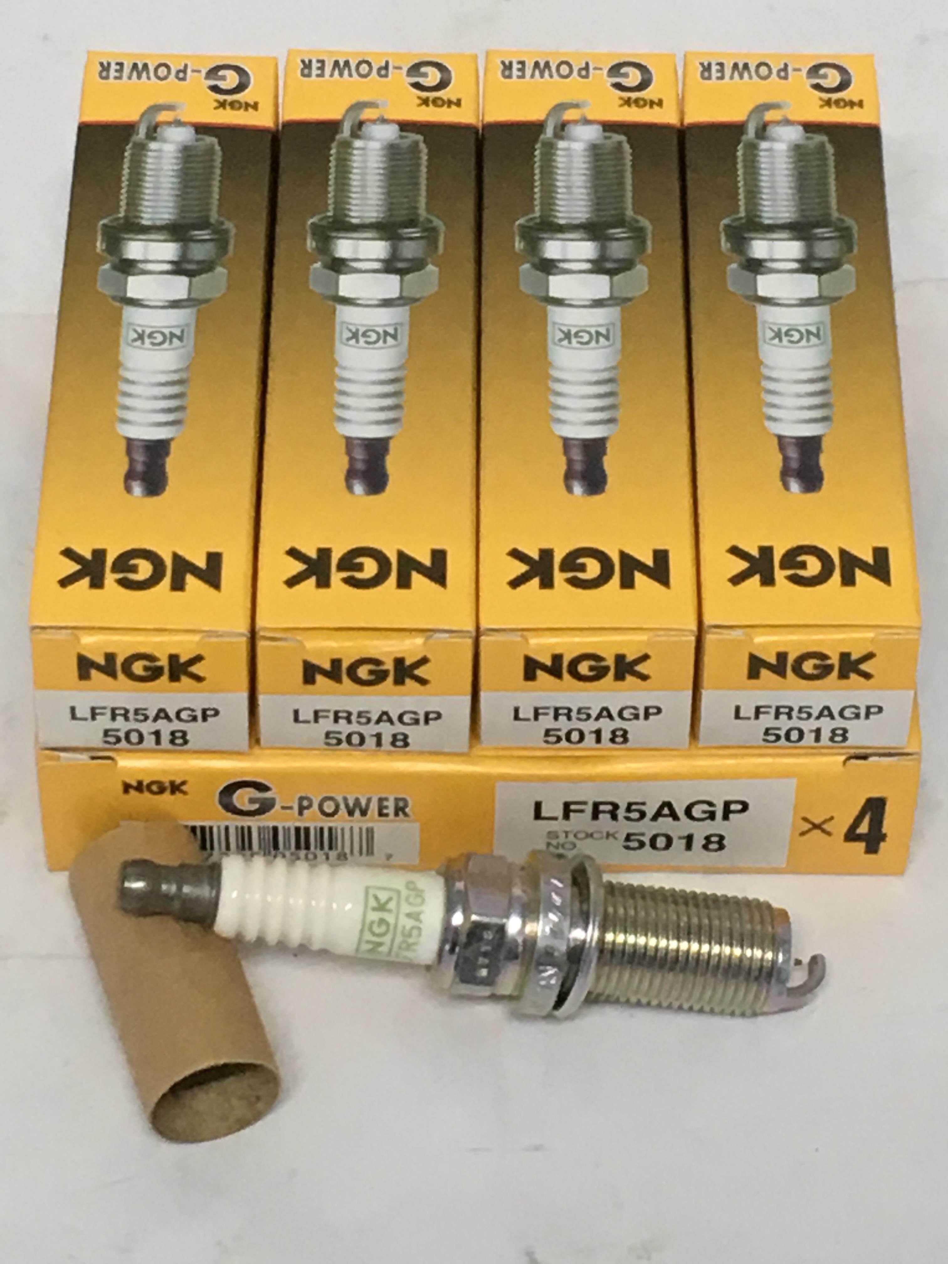 NGK G POWER PLATINUM LFR5AGP SPARK PLUG IGNITION PLUG SET NS X TRAIL TY