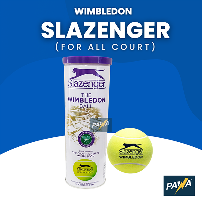 Slazenger Wimbledon Tennis Balls In For Use On All Surfaces Lazada