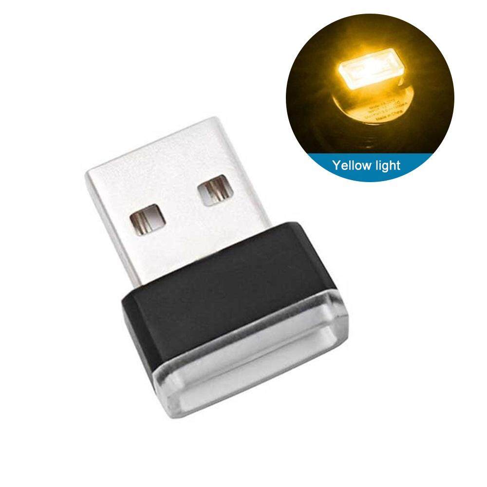 Jiuch 5 โวลต์/0.5 - 3A MINI Utility ไฟ LED USB แบบจำลองรถโคมไฟสิ่งแวดล้อม Neon ไฟตกแต่งภายในภายในรถยูนิเวอร์ซัลเสริม Night เครื่องประดับ (7 สี)