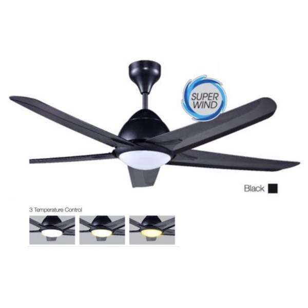 Alpha Ceiling Fan With Led Light Af20led 5b 42 Black Malaysia