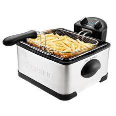 Chefman Deep Fryer with Basket Strainer Perfect for Chicken, Shrimp, French Fries and More, Removable Oil Container and Rotary Knob for Adjusting the Temperature - RJ07-4DSS-T-CL