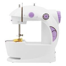 CTO Mini FHSM-201 Portable Electronic Double Speed Sew 4 in 1 Sewing Machine Built-in Sewing Light