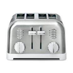 Cuisinart CPT-180W Metal Classic 4-Slice Toaster, White and Stainless
