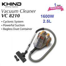 Khind 2.5L Vacuum Cleaner VC8210 Cyclonic Powerful Suction (Golden Orange) - 1 Year Warranty