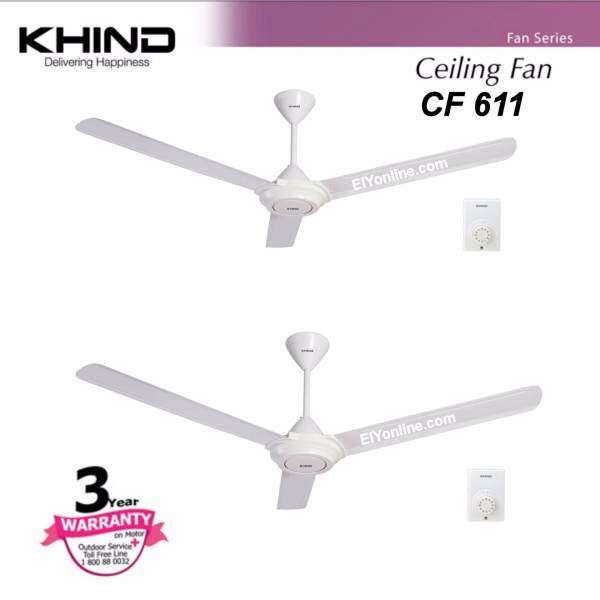 Khind Ceiling Fan Cf611 2 Sets Box 3 Years Warranty Malaysia