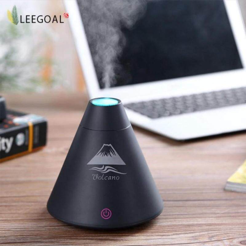 Leegoal 160ML Volcano Humidifier Mini Air Diffuser Purifier withUSB LED Night Light (Black) - intl Singapore