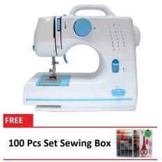 Maidronic Sewing Machine PRO 505 12 sewing options (Light Blue) FREE 100 PCS SewingKit