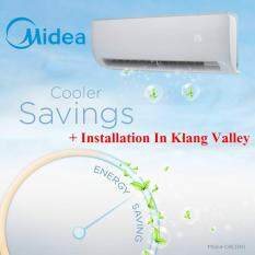 Midea MSK4-09CRN1 1hp with Ionizer Air Conditioner + Installation In Klang Valley