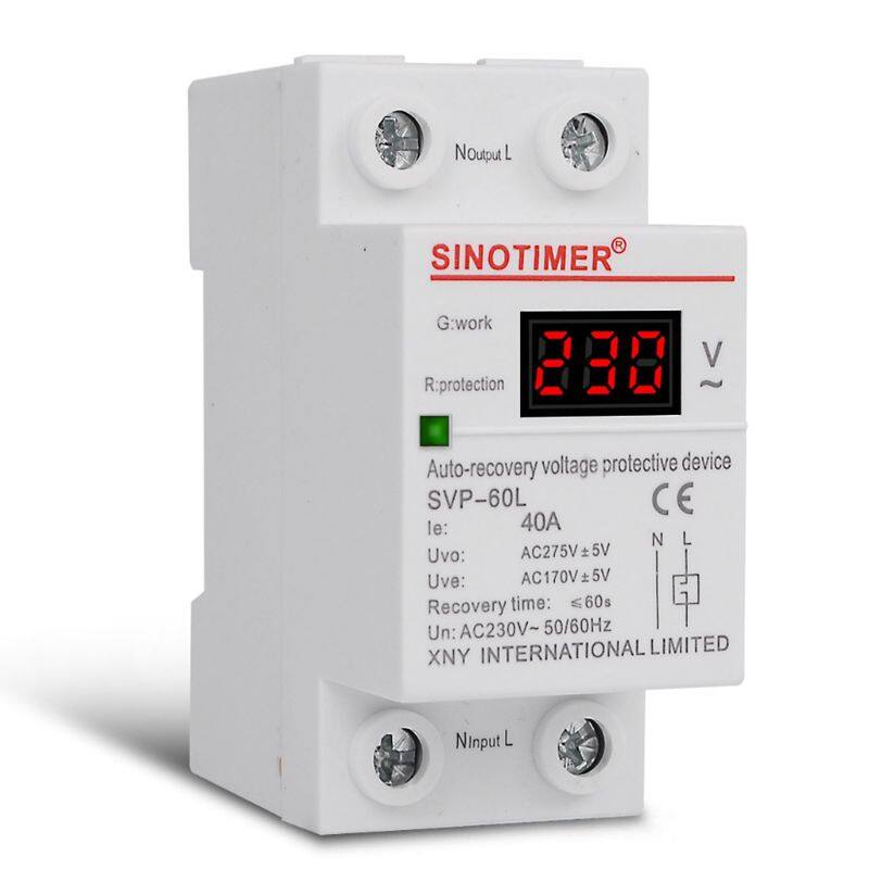 Sinotimer SVP 60L LED Display Voltage Protector Overvoltage And