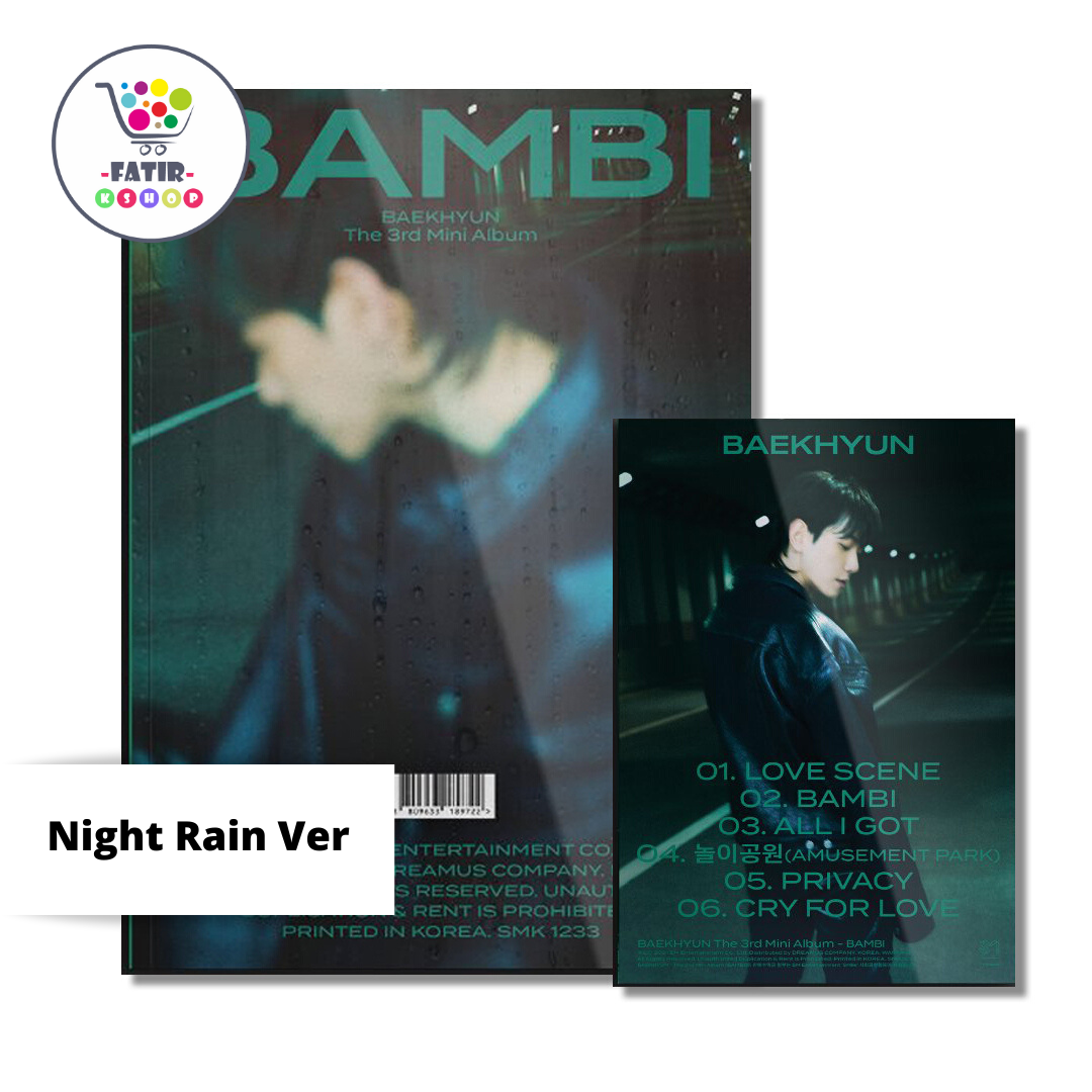 Exo Baekhyun Rd Mini Album Bambi Photobook B Ver Night Rain Ver No