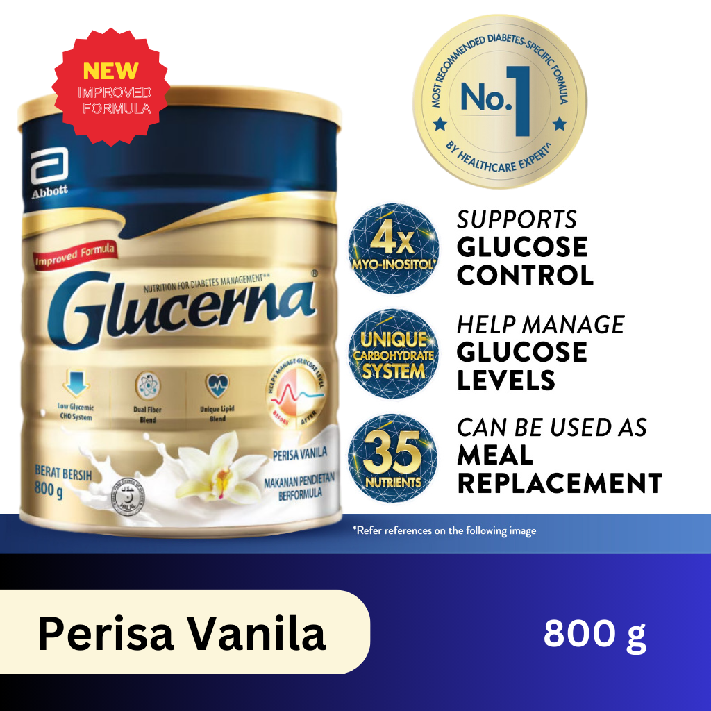 Glucerna Vanilla 800g Diabetic Supplement Exp 29 October 2025 Lazada