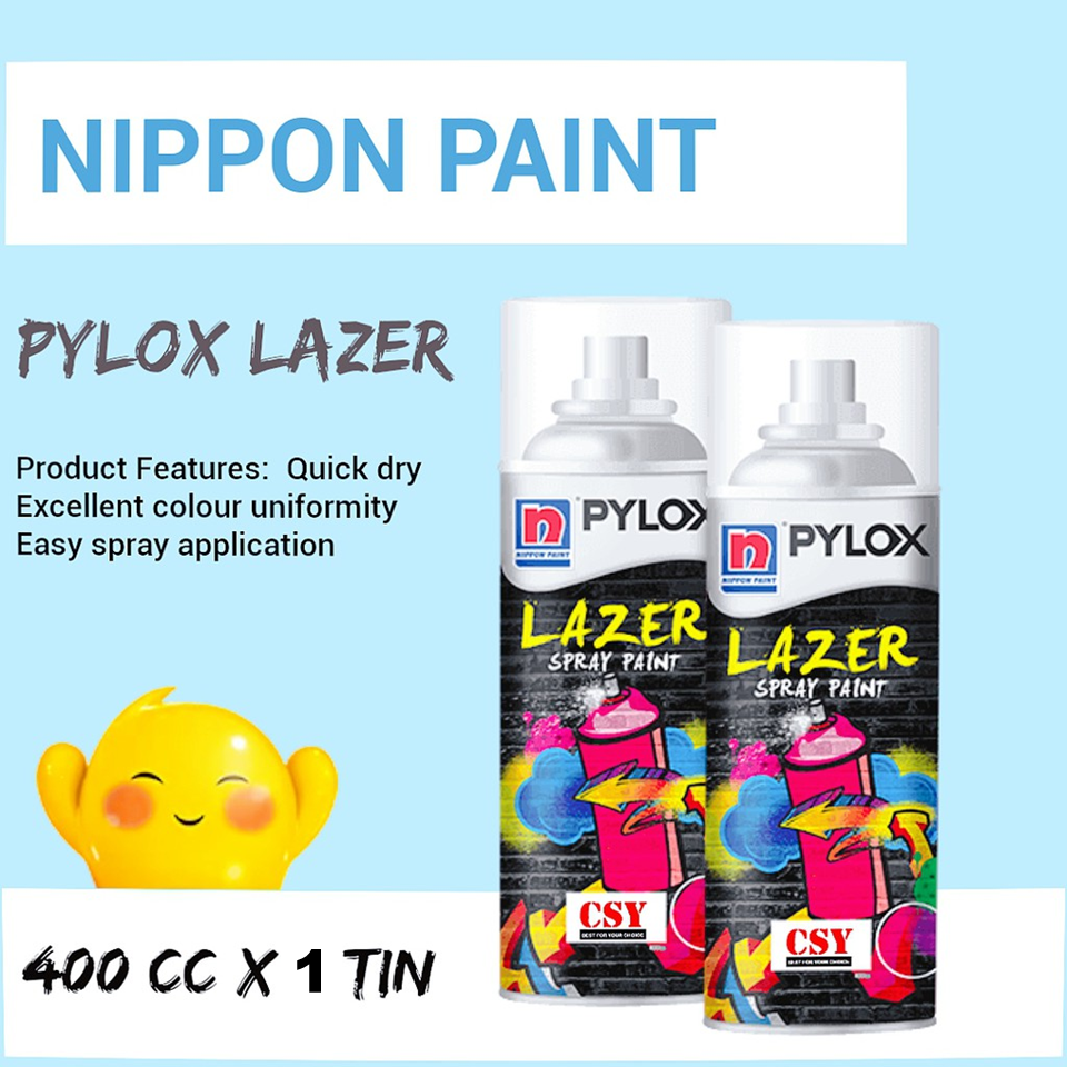 NIPPON PAINT Pylox Lazer SPRAY PAINT 400 CC Lazada