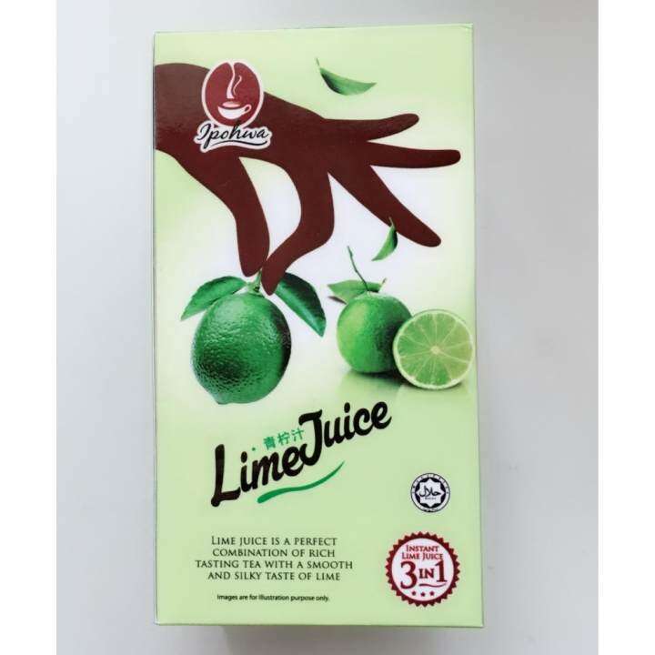 ipohwa lime juice with added vitamin c 220grams/box (11 sachets)