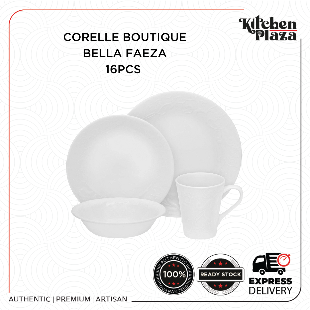 Corelle Embossed 16 Piece Dinnerware Set Bella Faenza Lazada