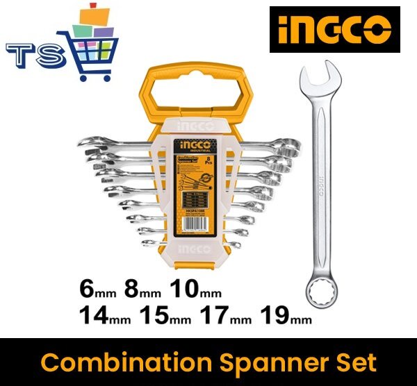 INGCO Combination Spanner Set 8Pcs Lazada