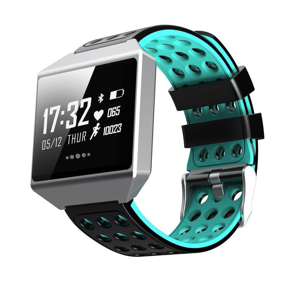 ELEC กำไลข้อมืออัจฉริยะหน้าจอสี H * Eart Rate B * lood ความดัน M * onitor Pedometer