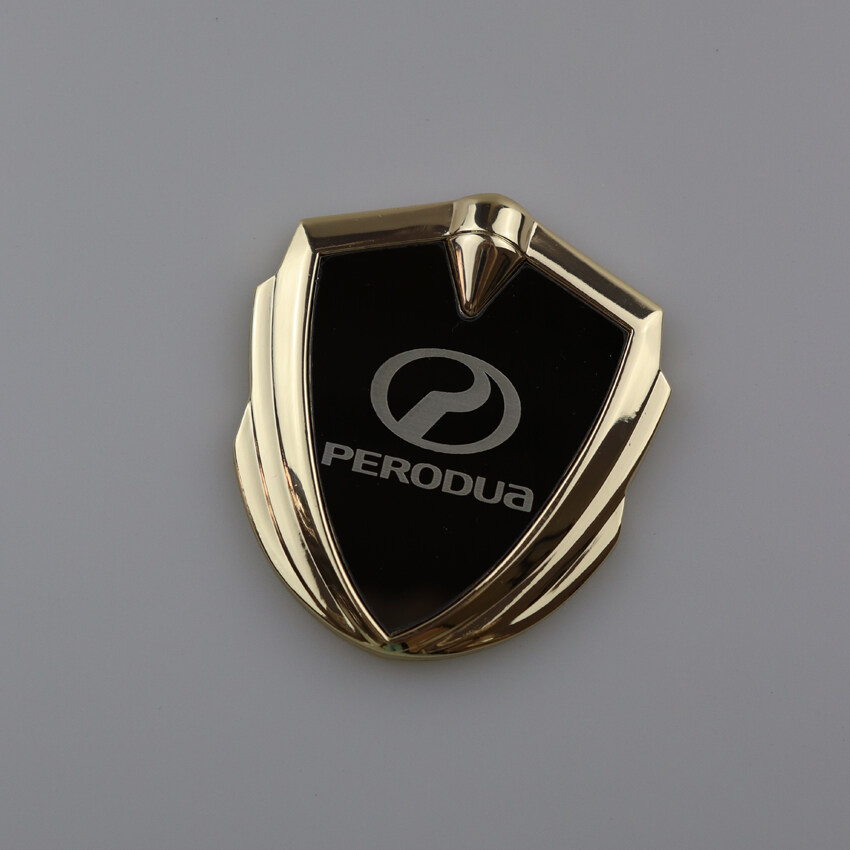 Modified Perodua Logo Metal Emblem Sticker Car Badge Auto Body DIY