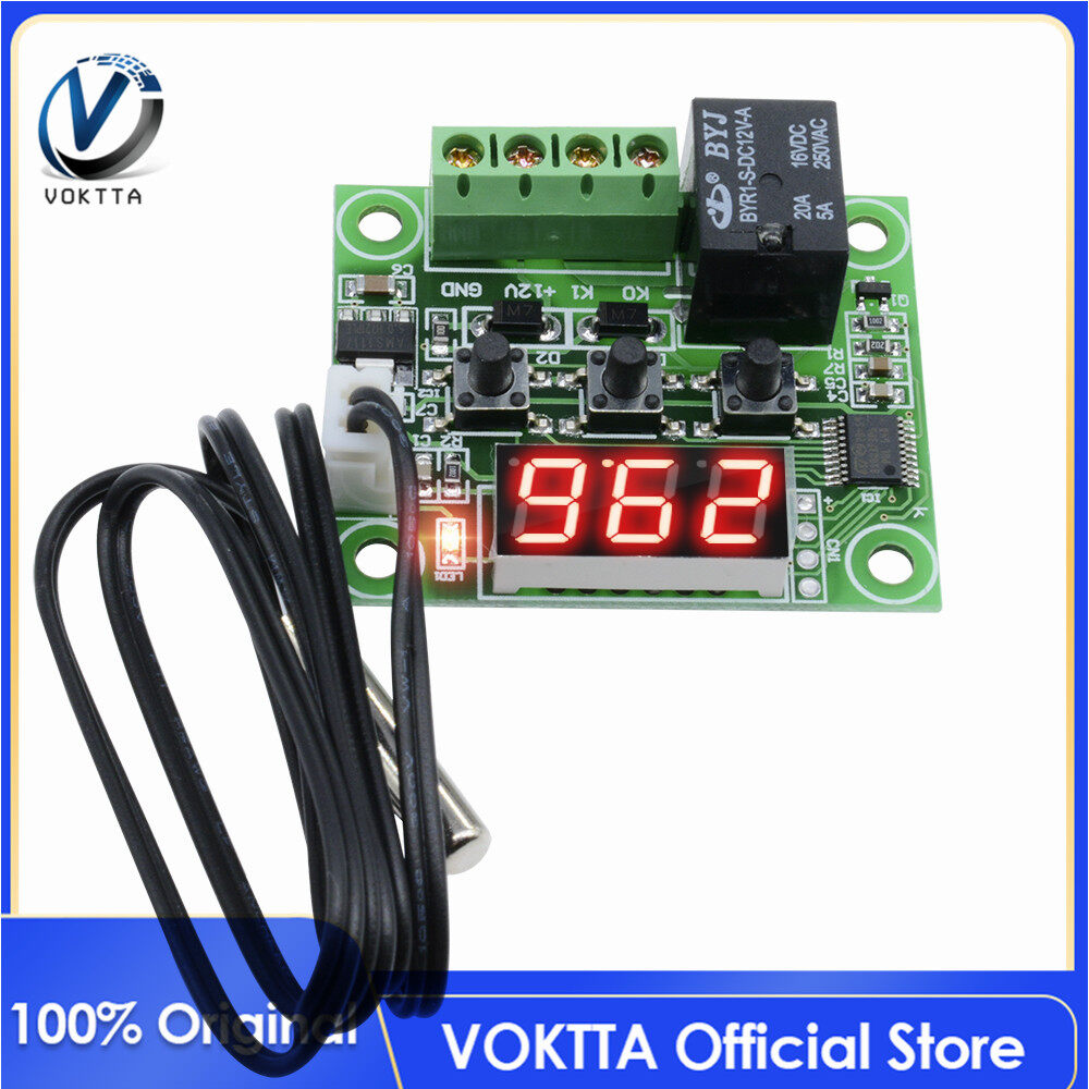 Voktta W Sensor Saklar Kontrol Temperatur Termostat Led Digital V