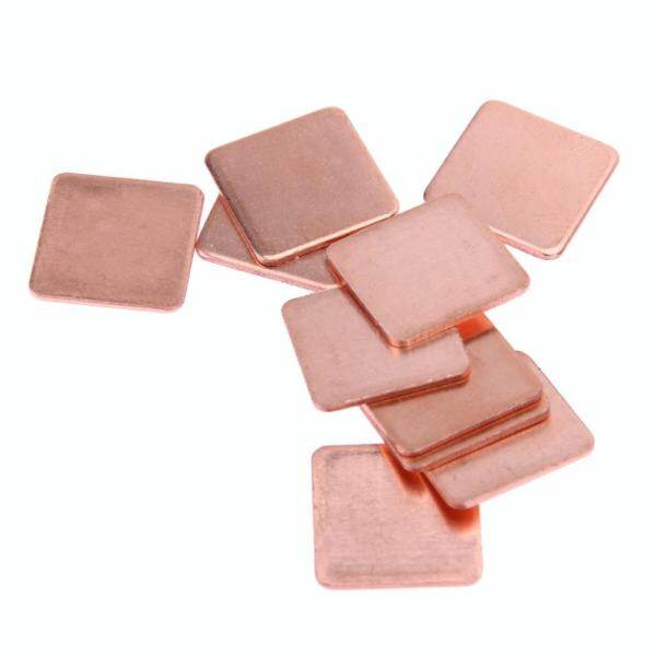 10 pcs 20mmx20mm 0.8mm Heatsink Copper Shim Thermal Pads Malaysia