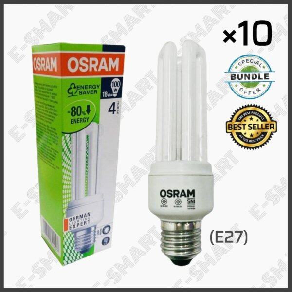 10 PCS GENUINE OSRAM ENERGY SAVER 18W (3U) 4000K COOL WHITE Malaysia